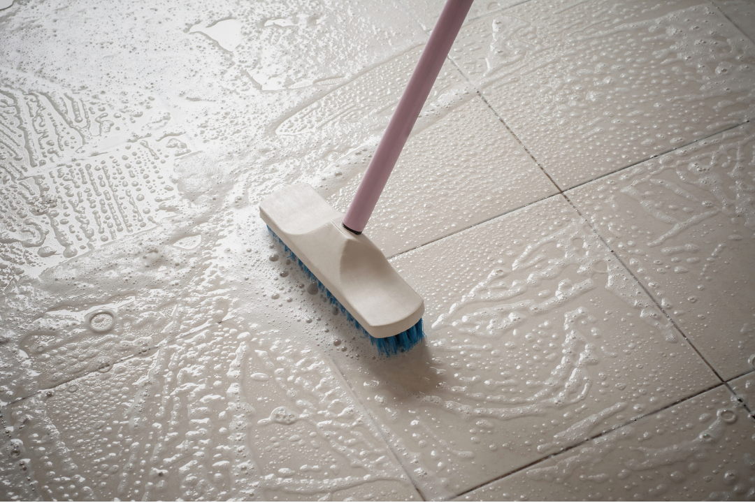 Freshly cleaned floors